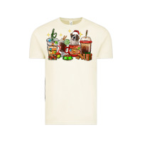 Vintage Arctic Christmas coffee cups with Saint Bernard Vintage Tee - RanaPortraitStore