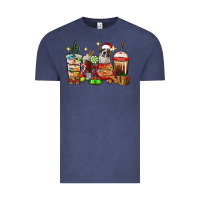 Vintage Denim Christmas coffee cups with Saint Bernard Vintage Tee - RanaPortraitStore