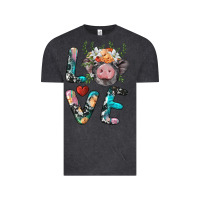 Vintage Black pig love Vintage Tee - BarkalooDesign