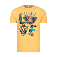 Vintage Mustard pig love Vintage Tee - BarkalooDesign