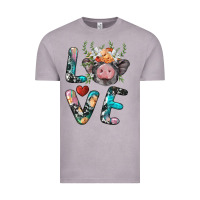 Vintage Zinc pig love Vintage Tee - BarkalooDesign