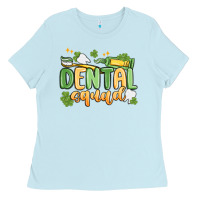 Baby Blue dental squad Ladies Tee - MaliasSmallBusiness