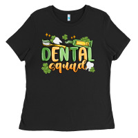 Black dental squad Ladies Tee - MaliasSmallBusiness