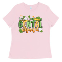Bubblegum Pink dental squad Ladies Tee - MaliasSmallBusiness