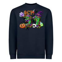Navy october 31 Heavyweight Sweatshirt - CowGirlArtShop
