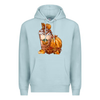Blue Mist Pumpkin Spice Coffee Premium Hoodie - FaDigitalArtStudio