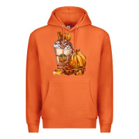 Carrot Pumpkin Spice Coffee Premium Hoodie - FaDigitalArtStudio