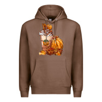Chestnut Pumpkin Spice Coffee Premium Hoodie - FaDigitalArtStudio