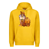 Lemon Pumpkin Spice Coffee Premium Hoodie - FaDigitalArtStudio