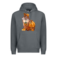 Rock Pumpkin Spice Coffee Premium Hoodie - FaDigitalArtStudio