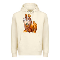 Sandshell Pumpkin Spice Coffee Premium Hoodie - FaDigitalArtStudio