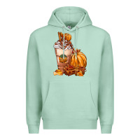 Seafoam Pumpkin Spice Coffee Premium Hoodie - FaDigitalArtStudio