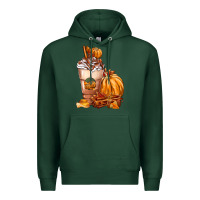 Sports Green Pumpkin Spice Coffee Premium Hoodie - FaDigitalArtStudio