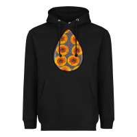 Black african fabric pattern teardrop earrings 5 Heavyweight Hoodie - BundleAndBundleShop