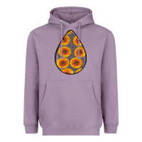 Lavender african fabric pattern teardrop earrings 5 Heavyweight Hoodie - BundleAndBundleShop