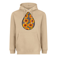 Mushroom african fabric pattern teardrop earrings 5 Heavyweight Hoodie - BundleAndBundleShop