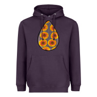 Plum african fabric pattern teardrop earrings 5 Heavyweight Hoodie - BundleAndBundleShop