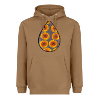 Toasted Coconut african fabric pattern teardrop earrings 5 Heavyweight Hoodie - BundleAndBundleShop