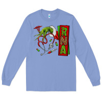 Colony Blue Christmas Character Long Sleeve Tee - NancyCooperArtShop
