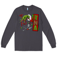 Smoke Christmas Character Long Sleeve Tee - NancyCooperArtShop