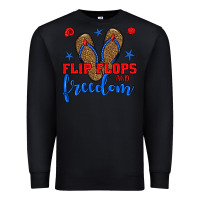 Black flip flops and freedom Premium Sweatshirt - BundleAndBundleShop