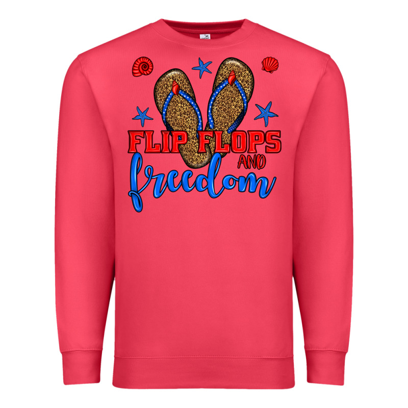 Flip Flops And Freedom Premium Sweatshirt by BundleAndBundleShop | Teevron
