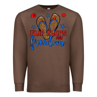 Chestnut flip flops and freedom Premium Sweatshirt - BundleAndBundleShop
