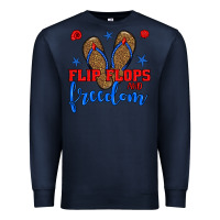 Navy flip flops and freedom Premium Sweatshirt - BundleAndBundleShop
