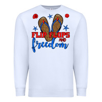 White flip flops and freedom Premium Sweatshirt - BundleAndBundleShop