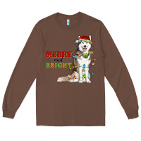 Chestnut Merry And Bright Husky Long Sleeve Tee - RanaPortraitStore