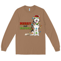 Toasted Coconut Merry And Bright Husky Long Sleeve Tee - RanaPortraitStore