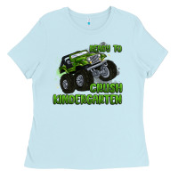 Baby Blue ready to crush kindergarten Ladies Tee - MaliasSmallBusiness