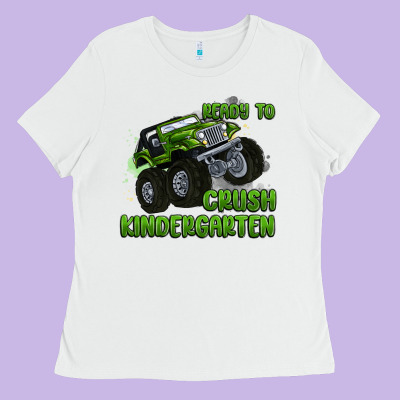 Ready To Crush Kindergarten Ladies Tee Designed By Maliassmallbusiness