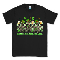 Black st. patrick's day skeletons drink drank drunk Classic Tee - Artiststas