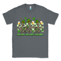 Charcoal Heather st. patrick's day skeletons drink drank drunk Classic Tee - Artiststas