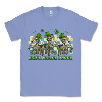 Colony Blue st. patrick's day skeletons drink drank drunk Classic Tee - Artiststas