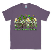 Lavender st. patrick's day skeletons drink drank drunk Classic Tee - Artiststas