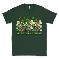 Sports Green st. patrick's day skeletons drink drank drunk Classic Tee - Artiststas