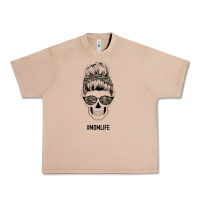 Burro Feminine Camouflage Patterned Mom Skull Urban Heavy Tee - Bettercallsaul