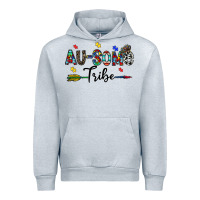 Heather Grey au some tribe Urban Hoodie - CowhideDigitalArt