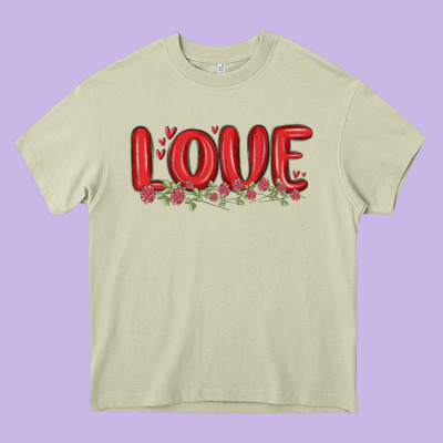 Love Valentine S Day Heavy Core Tee Designed By Maliassmallbusiness