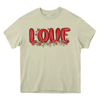 Mossy love valentine s day Heavy Core Tee - MaliasSmallBusiness