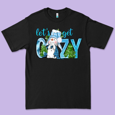 Lets Get Cozy Premium Tee Designed By Nancycooperartshop