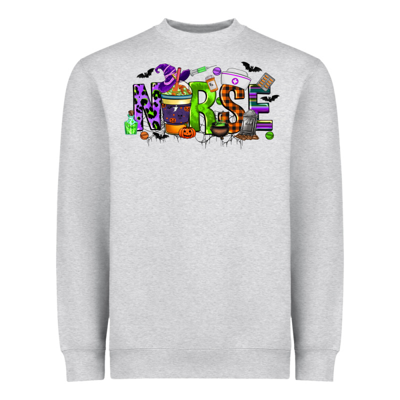 Nurse Coffee Cup Halloween Heavyweight Sweatshirt by CowGirlArtShop | Teevron