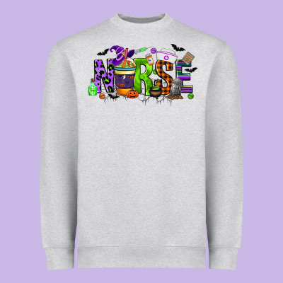 Nurse Coffee Cup Halloween Heavyweight Sweatshirt Designed By Cowgirlartshop