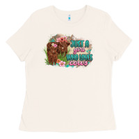 Bone just a girl who loves cows Ladies Tee - MaliasSmallBusiness