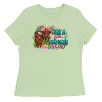 Matcha just a girl who loves cows Ladies Tee - MaliasSmallBusiness