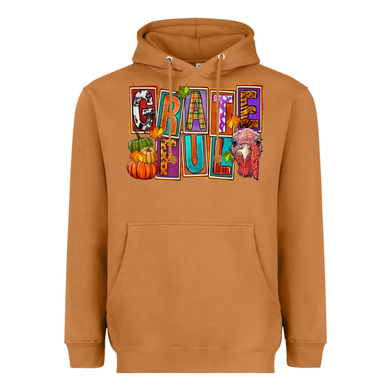 Grateful Thanksgiving Heavyweight Hoodie by FaDigitalArtStudio | Teevron