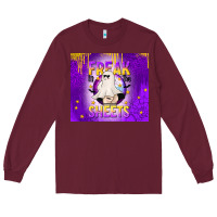 Burgundy Freak In The Sheets Long Sleeve Tee - texasbilliewilder