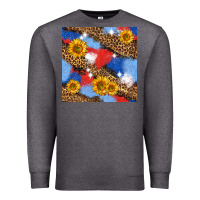 Charcoal Heather western 4th of july seamless pattern Premium Sweatshirt - BundleAndBundleShop